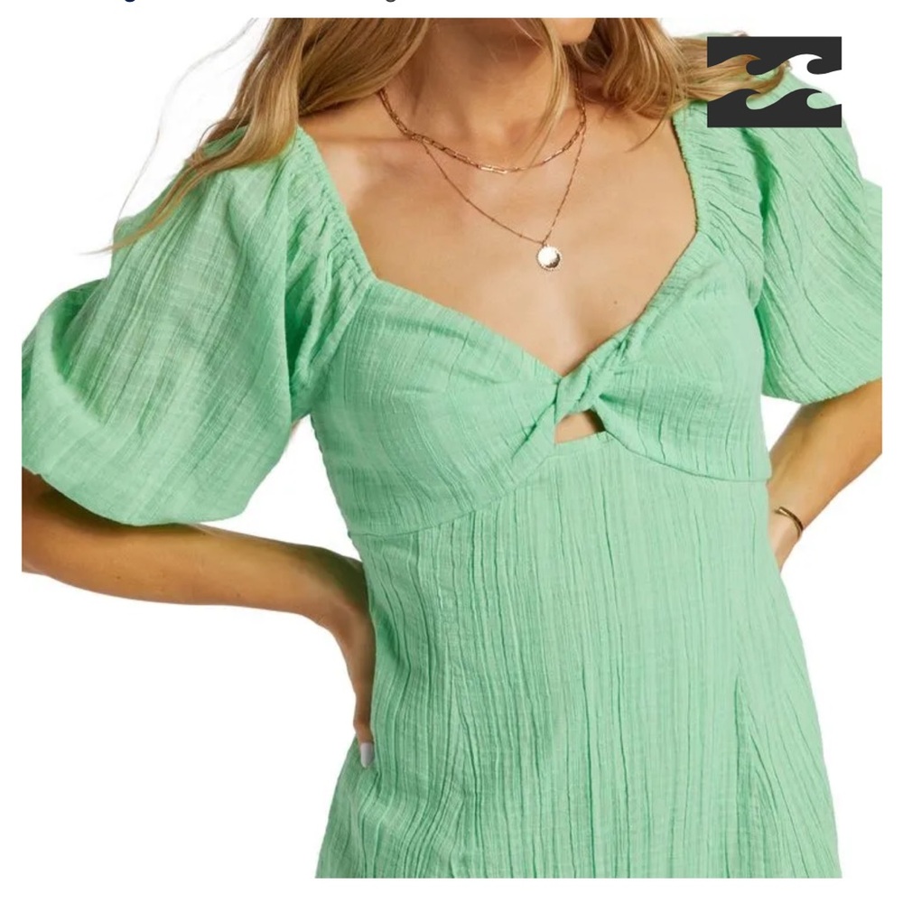 Billabong Sol Puff Sleeve Mini Dress - Picture 12 of 12